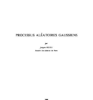 خرید و دانلود نسخه کامل کتاب Processus aleatoires gaussiennes: notes de cours a Montreal 1968
