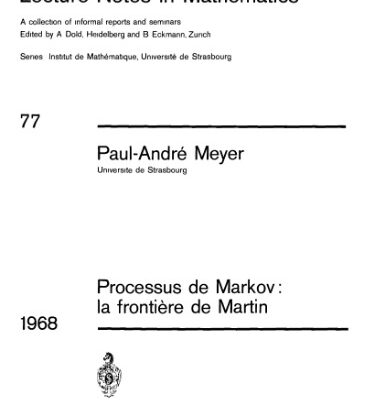 خرید و دانلود نسخه کامل کتاب Processus de Markov, la frontiere de Martin