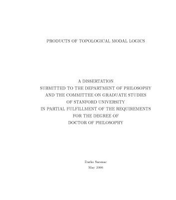 خرید و دانلود نسخه کامل کتاب Products of Topological Modal Logics [PhD Thesis]
