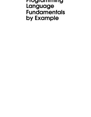 خرید و دانلود نسخه کامل کتاب Programming Language Fundamentals by Example