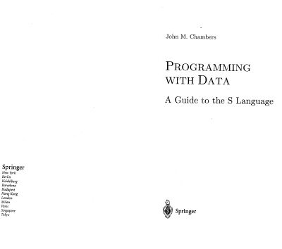 خرید و دانلود نسخه کامل کتاب Programming with Data: A Guide to the S Language