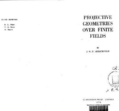 خرید و دانلود نسخه کامل کتاب Projective Geometries over Finite Fields