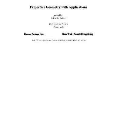 خرید و دانلود نسخه کامل کتاب Projective geometry with applications