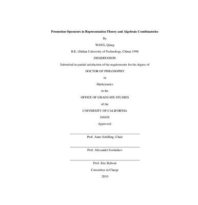 خرید و دانلود نسخه کامل کتاب Promotion Operators in Representation Theory and Algebraic Combinatorics
