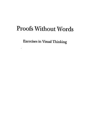 خرید و دانلود نسخه کامل کتاب Proofs without Words: Exercises in Visual Thinking (Classroom Resource Materials)