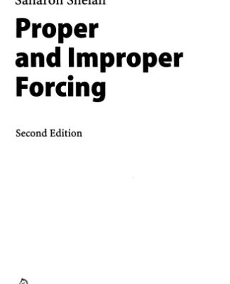 خرید و دانلود نسخه کامل کتاب Proper and improper forcing