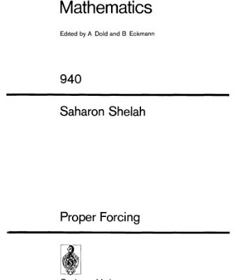 خرید و دانلود نسخه کامل کتاب Proper Forcing