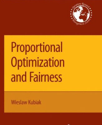 خرید و دانلود نسخه کامل کتاب Proportional Optimization and Fairness