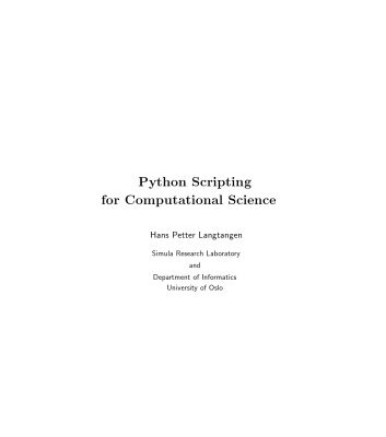 خرید و دانلود نسخه کامل کتاب Python Scripting For Computational Science