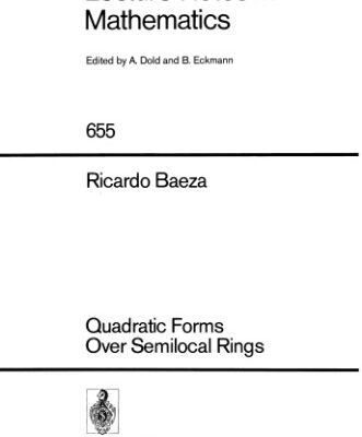 خرید و دانلود نسخه کامل کتاب Quadratic Forms Over Semilocal Rings