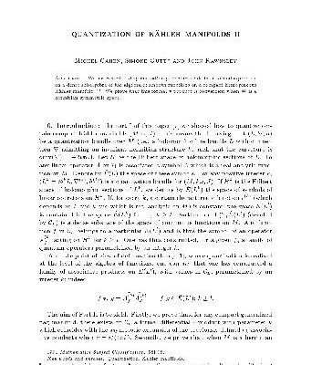 خرید و دانلود نسخه کامل کتاب Quantization of Kaehler manifolds II