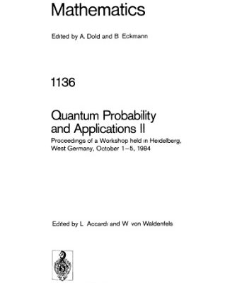 خرید و دانلود نسخه کامل کتاب Quantum Probability and Applications II
