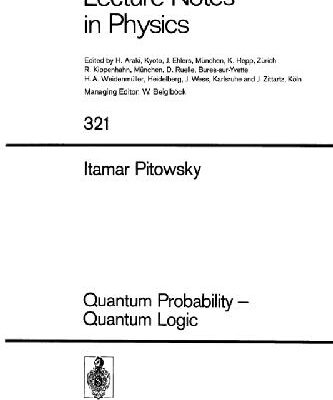 خرید و دانلود نسخه کامل کتاب Quantum Probability – Quantum Logic