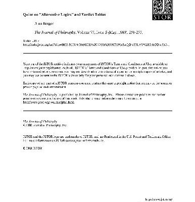 خرید و دانلود نسخه کامل کتاب Quine on Alternative Logics and Verdict Tables