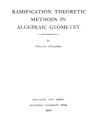 خرید و دانلود نسخه کامل کتاب Ramification Theoretic Methods in Algebraic Geometry
