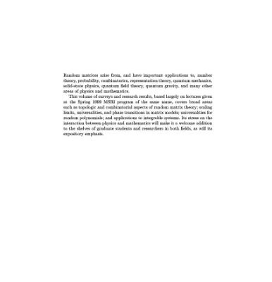 خرید و دانلود نسخه کامل کتاب Random matrix models and their applications
