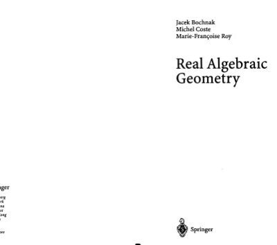 خرید و دانلود نسخه کامل کتاب Real algebraic geometry