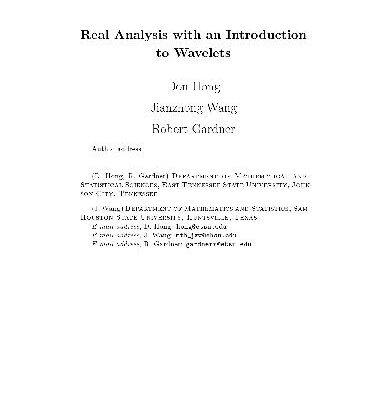 خرید و دانلود نسخه کامل کتاب Real Analysis with an Introduction to Wavelets