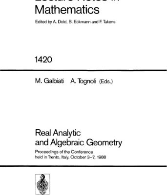 خرید و دانلود نسخه کامل کتاب Real Analytic and Algebraic Geometry