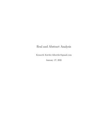 خرید و دانلود نسخه کامل کتاب Real and Abstract Analysis