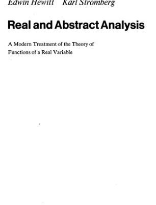 خرید و دانلود نسخه کامل کتاب Real and abstract analysis