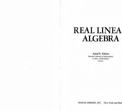خرید و دانلود نسخه کامل کتاب Real Linear Algebra