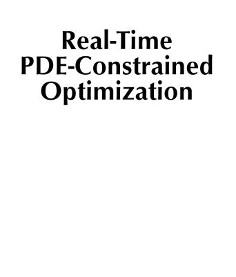 خرید و دانلود نسخه کامل کتاب Real-Time PDE-Constrained Optimization