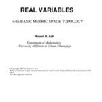 خرید و دانلود نسخه کامل کتاب Real variables with basic metric space topology