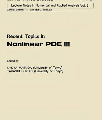 خرید و دانلود نسخه کامل کتاب Recent Topics in Nonlinear PDE III