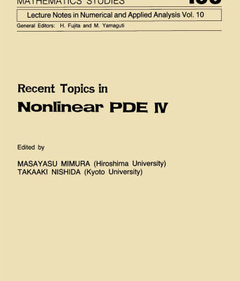 خرید و دانلود نسخه کامل کتاب Recent Topics in Nonlinear PDE IV