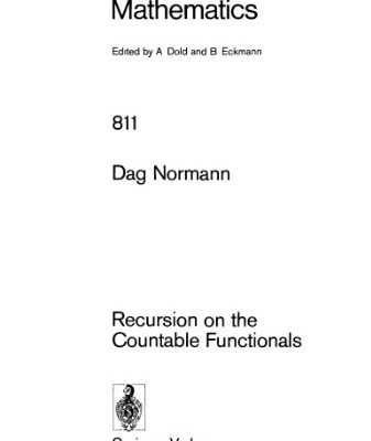 خرید و دانلود نسخه کامل کتاب Recursion on the Countable Functionals