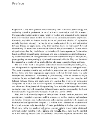 خرید و دانلود نسخه کامل کتاب Regression: Models, Methods and Applications