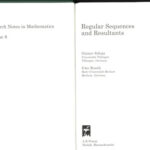 خرید و دانلود نسخه کامل کتاب Regular Sequences and Resultants