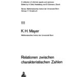 خرید و دانلود نسخه کامل کتاب Relationen zwischen charakteristischen Zahlen