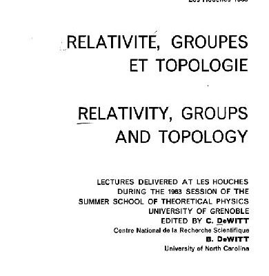 خرید و دانلود نسخه کامل کتاب Relativity, Groups, and Topology I