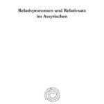خرید و دانلود نسخه کامل کتاب Relativpronomen und Relativsatz im Assyrischen