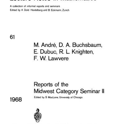 خرید و دانلود نسخه کامل کتاب Reports Of The Midwest Category Seminar Ii