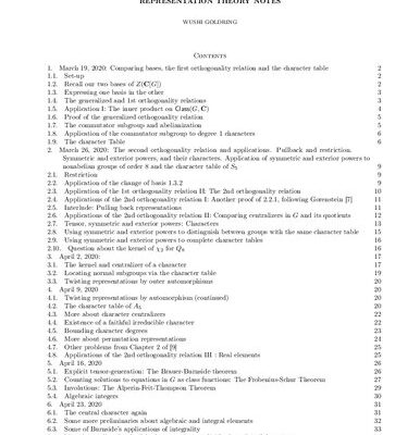خرید و دانلود نسخه کامل کتاب Representation theory notes