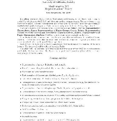 خرید و دانلود نسخه کامل کتاب Representation theory