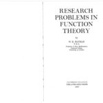 خرید و دانلود نسخه کامل کتاب Research problems in function theory