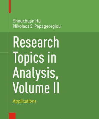 خرید و دانلود نسخه کامل کتاب Research Topics in Analysis, Volume II: Applications