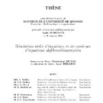 خرید و دانلود نسخه کامل کتاب Resolution reelle des systemes algebro-elementaires