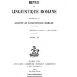 خرید و دانلود نسخه کامل کتاب Revue de linguistique romane