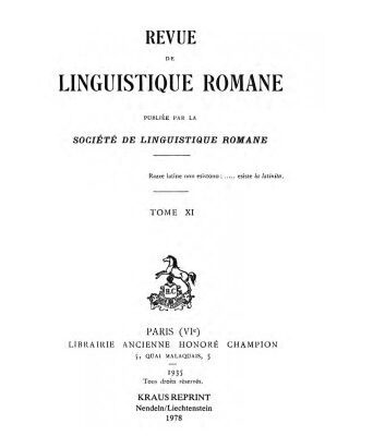 خرید و دانلود نسخه کامل کتاب Revue de linguistique romane
