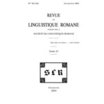 خرید و دانلود نسخه کامل کتاب Revue de linguistique romane