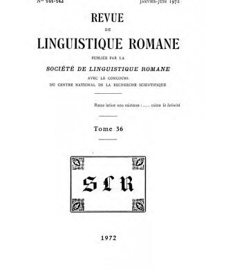 خرید و دانلود نسخه کامل کتاب Revue de linguistique romane