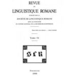 خرید و دانلود نسخه کامل کتاب Revue de linguistique romane