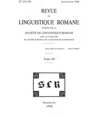 خرید و دانلود نسخه کامل کتاب Revue de linguistique romane