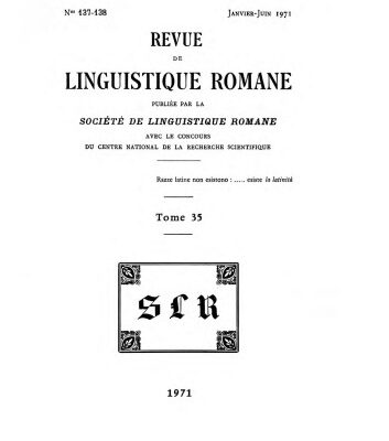 خرید و دانلود نسخه کامل کتاب Revue de linguistique romane