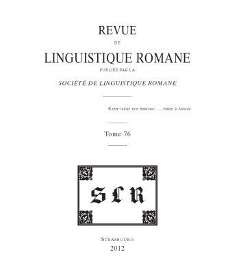 خرید و دانلود نسخه کامل کتاب Revue de linguistique romane